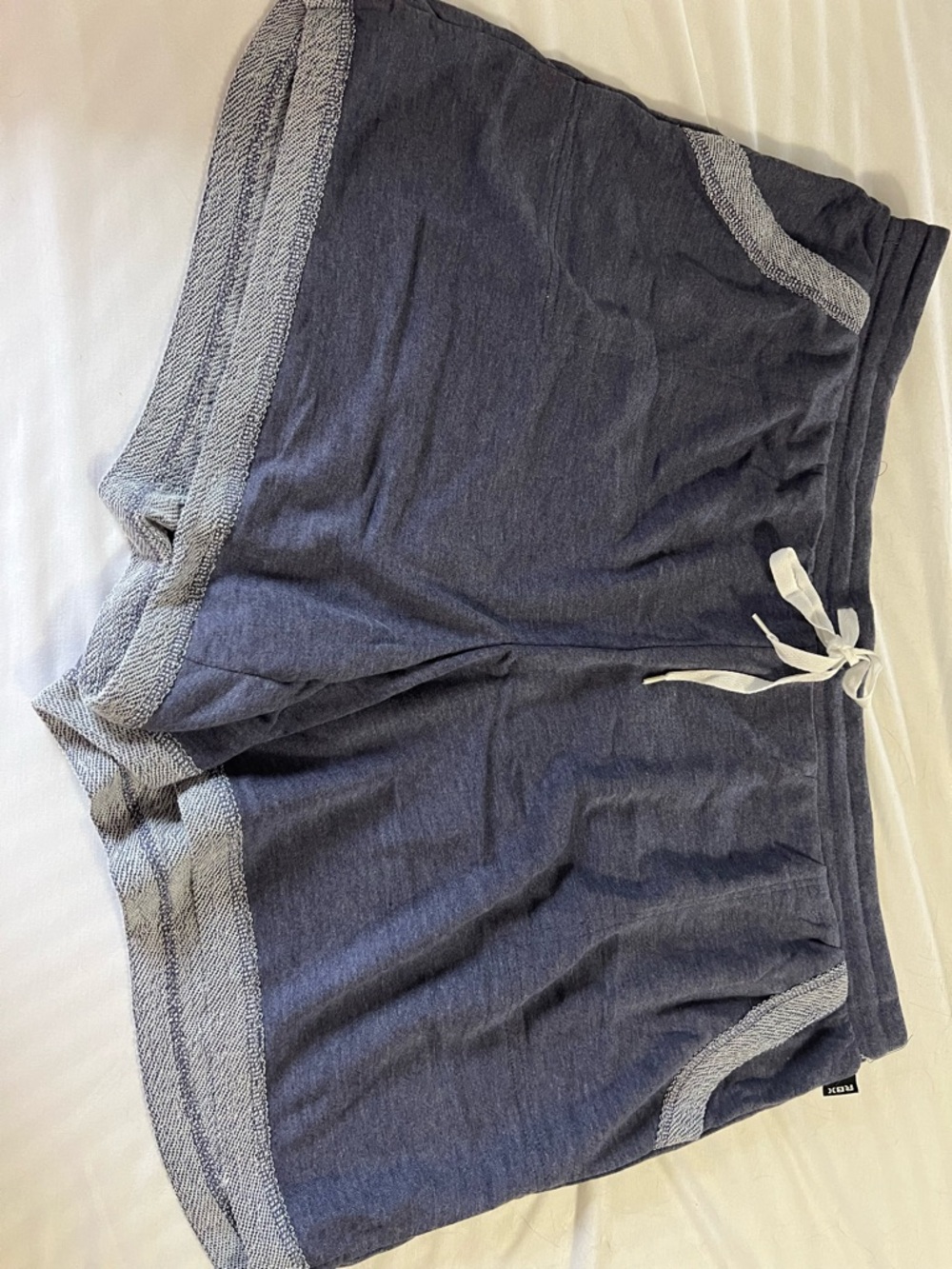 RBX Cozy Navy Lounge Shorts with Contrast Trim 3X